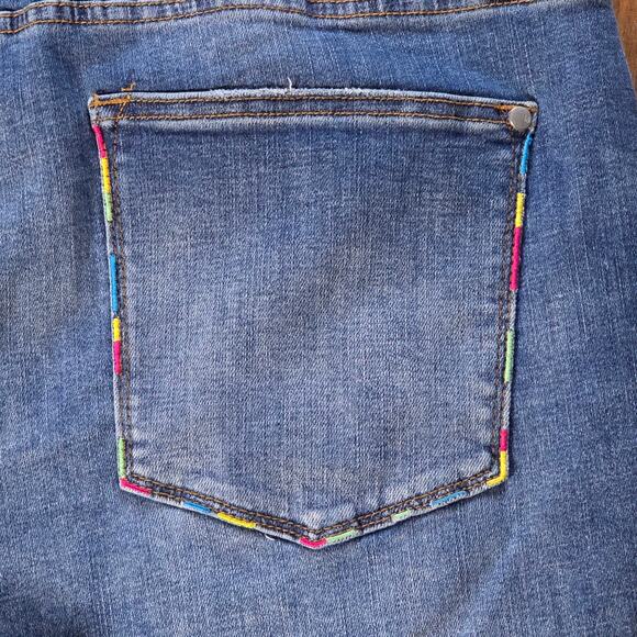 Judy Blue Multicolor Embroidery Pocket High Waist Skinny Jeans, Size 18W - Picture 8 of 9